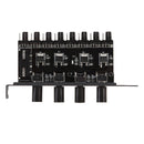 CPU PC Case 8 Channels Cooling Fan HUB Chassis 4 Knob Radiator Speed Controller
