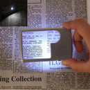 Reading With LED Light Jewelry Loupe Card Type Magnifiers Magnifying Glass