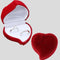 Durable Red Rose Ring Display Box Double Ring Storage Box Velvet Jewelry Box