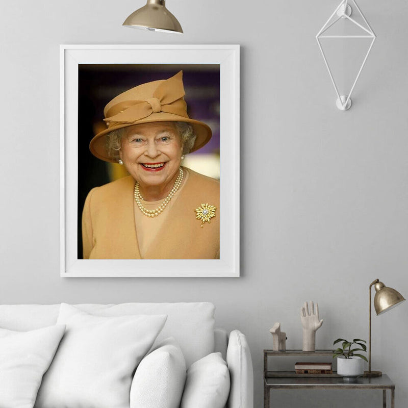 #A 5D DIY Diamond Painting The Queen of England Kits Full Round Drill Wall Decor