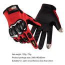 Anti-Skid MTB Bicycle Motorcycle Bike Protective Gloves (Red Full Finger) Newly