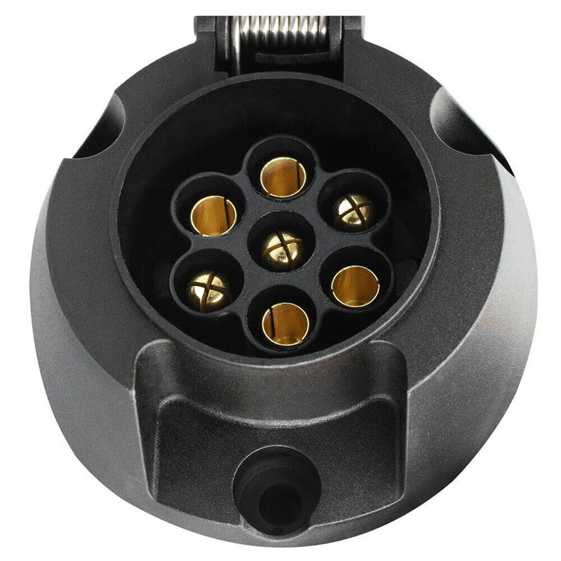 7Pin EU Towbar Towing Plugs Truck RV Caravan Socket Trailer Connector 12V Plug