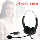 Call Center USB Wired Official Telephone Headphone Over-the-Head with Mic