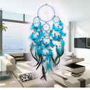 Blue Dream Catcher Net with Feathers Wall Hanging Decoration Ornament Home Car De