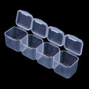 Plastic 28 Slots Clear Nail Tools Jewelry Storage Box Case Organizer Beads Newly