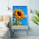 Yellow Sunflower Colouring Oil Canvas DIY Hand Painted Paint By Numbers Gift Kit