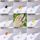 Girl Women Accessories Creativity Transparent Bear Rings Acrylic Ring Colorful