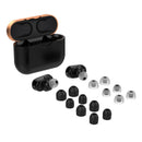 Ear Tips In-Ear Earbuds Cover Set for Sony WF-1000XM4 WF-1000XM3 (Black)