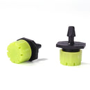 100pcs Adjustable Water Dropper Irrigation Hose Drip Head (Grass Green)
