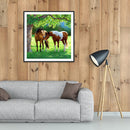 5D DIY Full Drill Diamond Painting Horse Cross Stitch Mosaic Craft Wall Arts Kit