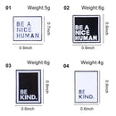 Pins Simple Jewelry "BE A NICE HUMAN" Enamel Brooches "BE KIND" Lapel Badge Pin