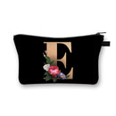 Demiawaking Women's Polyester Makeup Bag, Letter Print, Makeup Bag