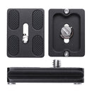 Universal PU-50 Metal Quick Release Plate for Benro Arca Swiss Ballhead