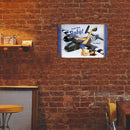 Airplane Woman Retro Metal Plate Tin Sign Plaque Poster for Bar Club Cafe