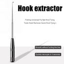 Fishing Fly Nail Knot Tying Tyer Tool Hook Remover Fishing Tackle (Black) Newly