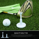 2x Adjustable Golf Ball Tea Holder Telescopic Rubber Golf Training Practice Tool