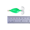 Hard Bait Luminous Squid Jig Hook 50.6g Octopus Fishing Tackle (Green)