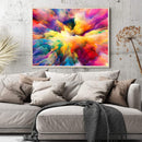 DIY Paint By Number Kit Colorful Clouds Abstract No Frame Home Decoration