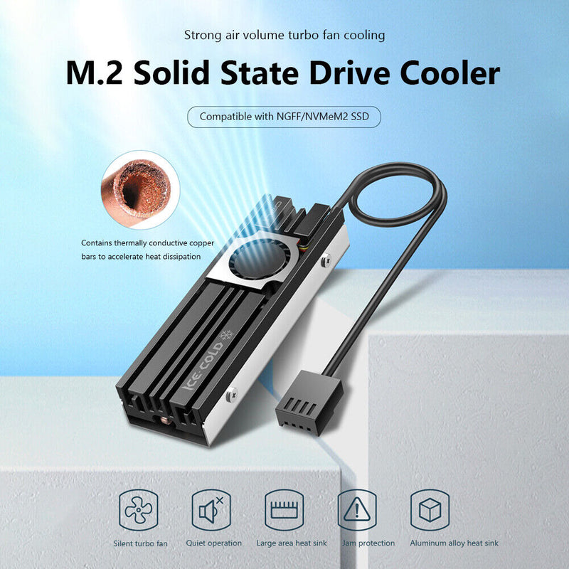 Ineo M.2 SSD Heatsink Cooler M.2 2280 HDD Solid State Disk Radiator Cooling Pad