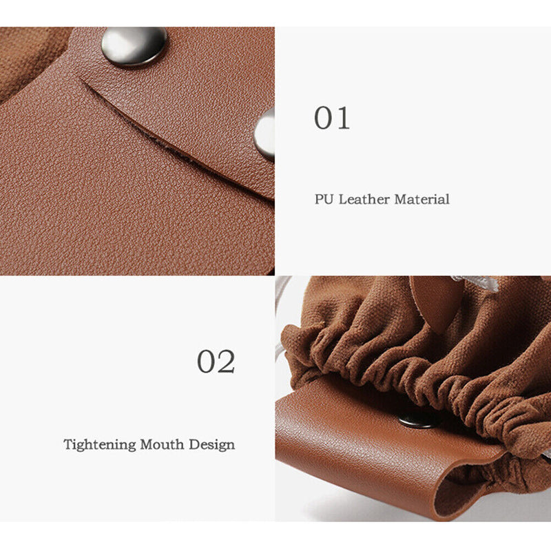 Outdoor Folding Fruit Vegetable Harvest Foraging Bag Picking Pouch (Coffee)