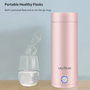 #A 304 Stainless Steel Electric Kettles 400ml Camping Leak-proof Vacuum Flask