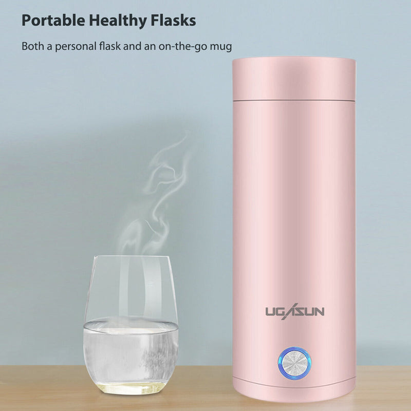 #A 304 Stainless Steel Electric Kettles 400ml Camping Leak-proof Vacuum Flask