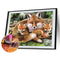 5D DIY Diamond Painting Wolf Mother Love Family Cross Stitch Embroidery Kit
