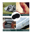 5pcs Fastener Adhesive Tape for Bed Sheet Sofa Carpet Anti Slip Pad (Black)