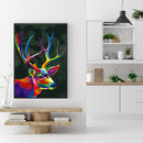 Colored Elk No Frame Pictures By Number DIY Digital Coding Oil Painting for Home