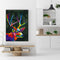 Colored Elk No Frame Pictures By Number DIY Digital Coding Oil Painting for Home