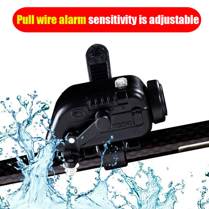 LED Fish Bite Alarm Indicator Sound Bell Electronic Fishing Rod Tip Alert