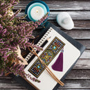 DIY Special Shaped Diamond Painting Creative Leather Bookmarks with Tassel