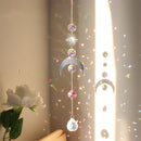 #A Crystal Wind Chime Pendant Garden Living Room Color Prism Diamond Decorations