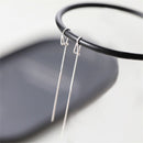 Thin Women Mini Ear Jewelry Chain Tassel Long Dangle Earring Drop Earrings
