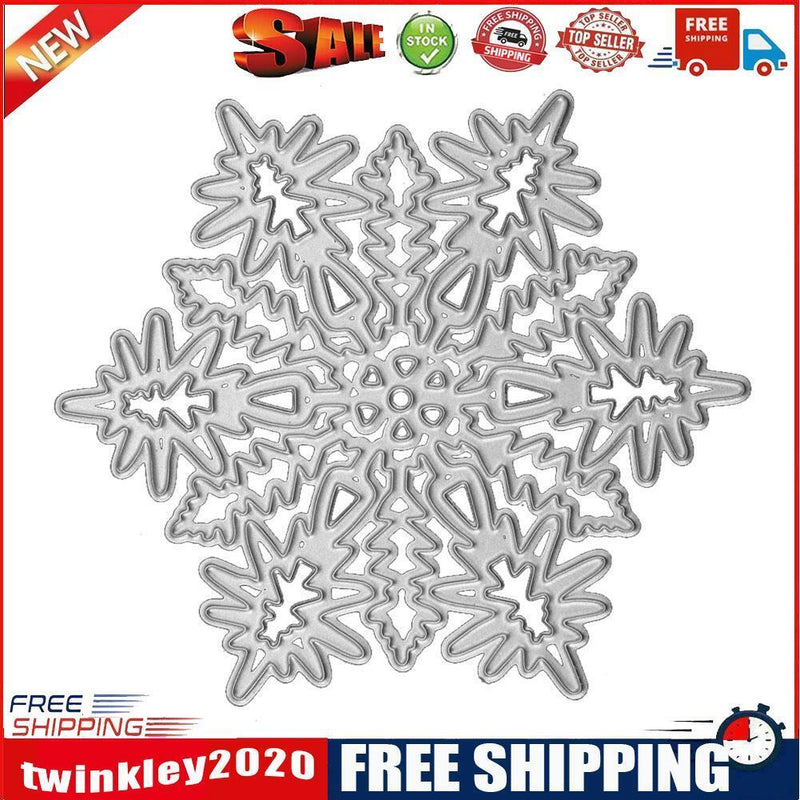 Heart Snowflake Cutting Dies Scrapbook Embossing DIY Paper Card(6.8cm)