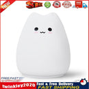 Cute 7 Color LED Night Light Soft Silicone Cat Pat Lamp Kids Gifts (Cute) Newly