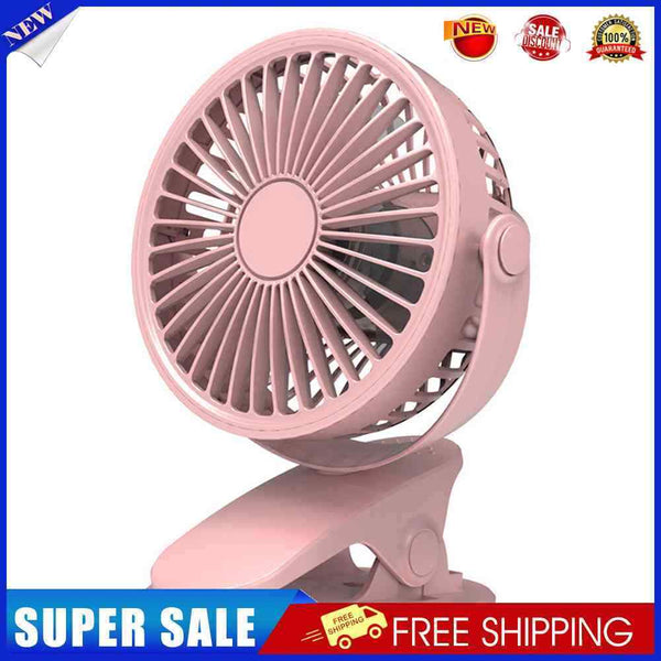#A Portable Clip-On Fan USB Mini 360 Degree Rotation Household Air Cooling Fan