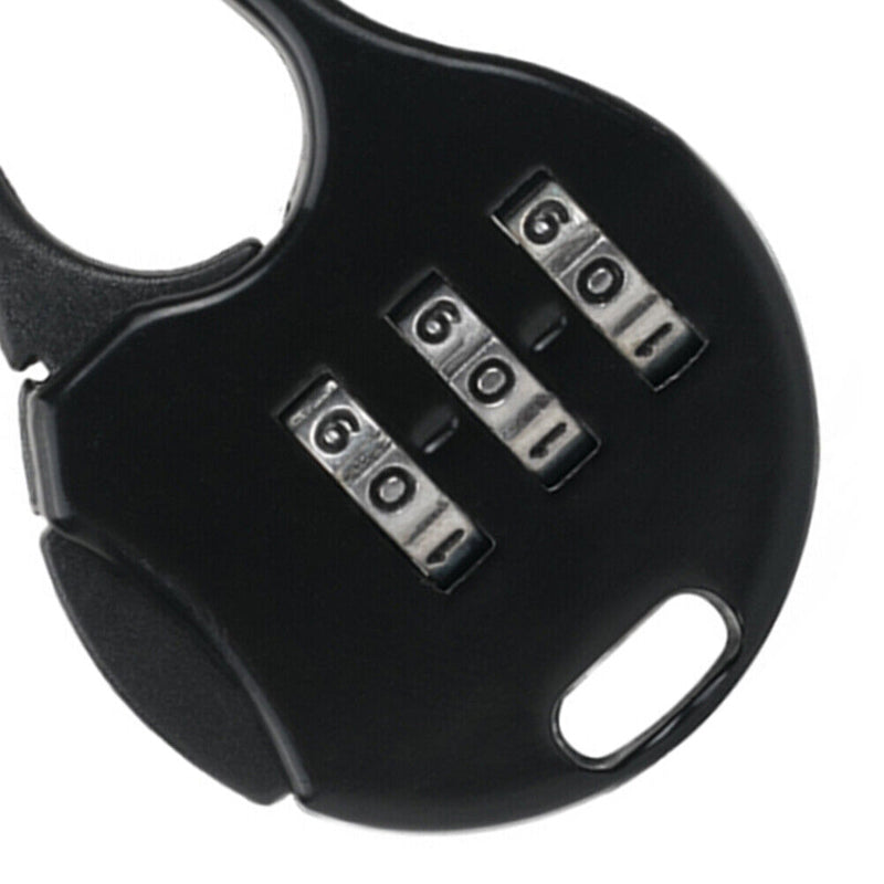 3 Digit Code Combination Password Lock Schoolbag Anti-theft Lock (Black) Newly