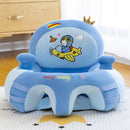 Infant Sofa Seat Skin Plush Safety Seat Chair Without Cotton (Dark Blue) Newly