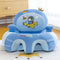 Infant Sofa Seat Skin Plush Safety Seat Chair Without Cotton (Dark Blue) Newly
