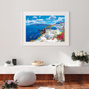 5D DIY Full Drill Diamond Painting Seaside Castle Needlework Embroidery Mosaic
