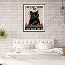 #A 5D DIY Diamond Painting Kits Full Round Drill Black Cat Poster Mosaic Picture