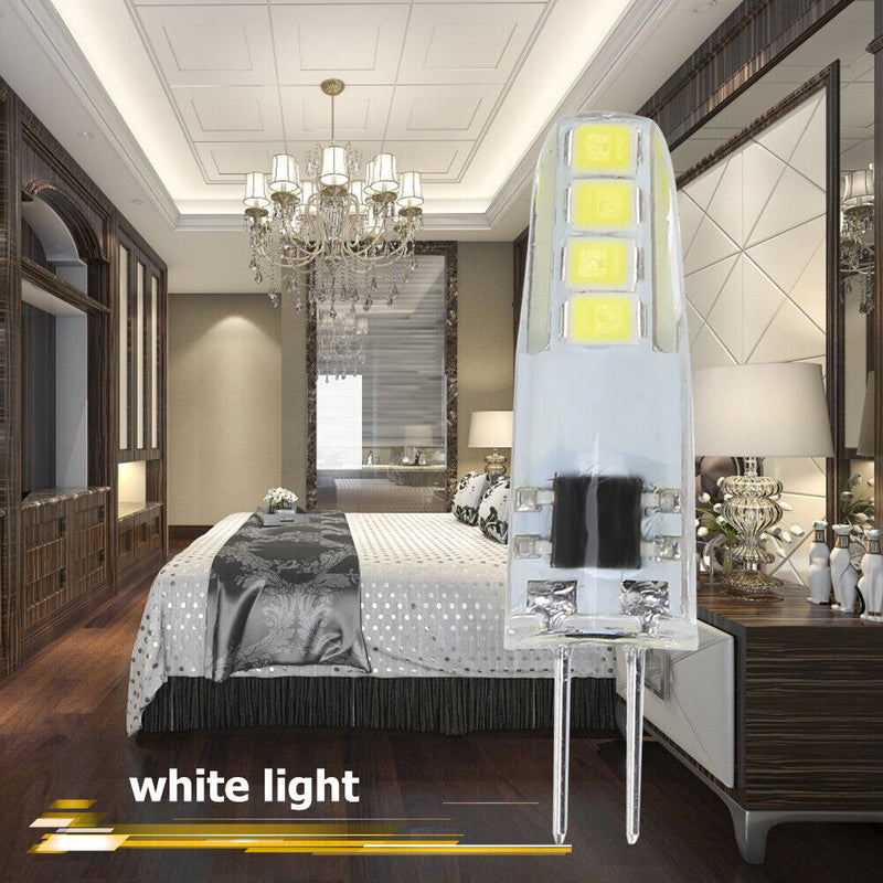 AC 220V 8 SMD LED Light Bulb Cool White Energy Saving Lamp Bulb for Home