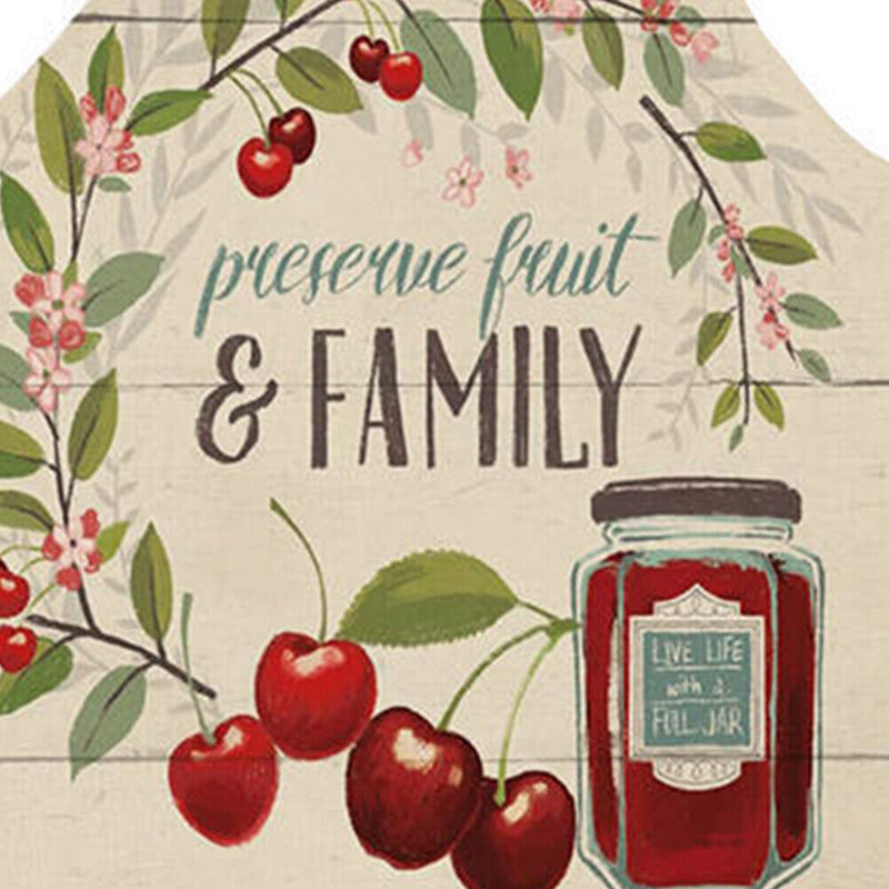 Family Print Kitchen Linen Apron Waterproof Cleaning Bibs Baking Accessories