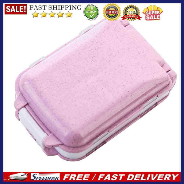 Pill Box Splitter Lattices Portable Tablet Medicine Holder Travel Organizer C