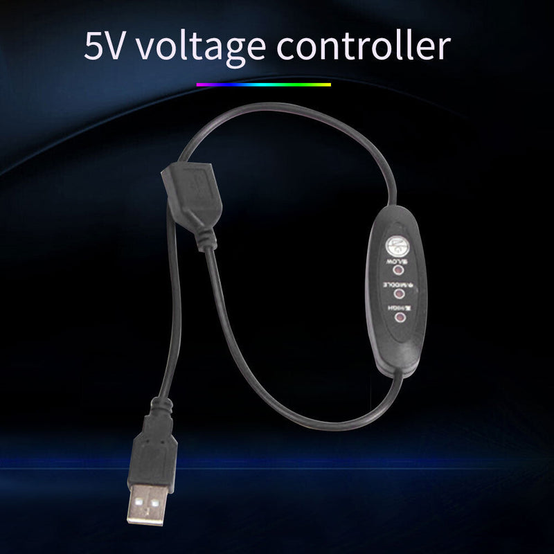 USB 5V Voltage Temperature Controller RGB Fan/Lamp with Remote Controller