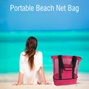 Insulation Lunch Bag Picnic Net Beach Handbag Food Beverage Storage (Red) Newly