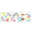Cartoon Balloon Elephant Wall Stickers Kids Rooms Bedrooms Room Living H4T4