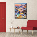 Painting By Numbers Kit DIY Dense House Hand Painted Canvas Oil Art Picture