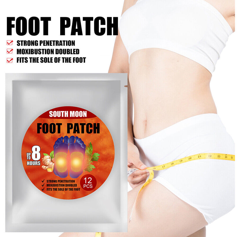 5 Packs Ginger Self Heating Anti Swelling Improve Sleep Cleaning Foot Patch